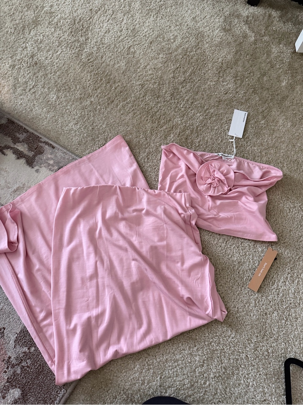 NWT reformation pink set